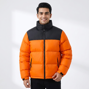 Listo para enviar Chaqueta informal acolchada de estilo coreano para hombre Moda Invierno Ropa al aire libre Popular Abrigo recortado de gran tamaño para hombre - Product Image 1