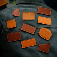 Écussons vierges en similicuir PU personnalisés avec logo gravé au laser et gaufré, pour la réparation et l'identification, pour jeans, bonnets et vêtements