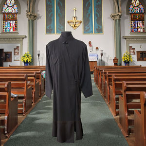 Sotana Ortodoxa de Gabardina con Bordado Dorado, Poliéster Mate, Hecha a Mano, para Sacerdotes, Uso en las Cuatro Estaciones, Opciones de Color Personalizadas - Product Image 4