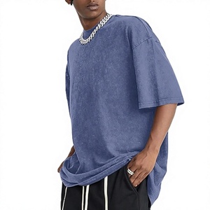 Camiseta Oversize de Algodón 100% de Peso Pesado con Lavado Ácido y Corte Holgado para Hombre, con Logotipo de Marca Personalizado Serigrafiado en la Espalda, Venta Directa de Fábrica - Product Image 6