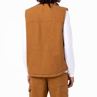 Gilet sans manches en toile de canard lourd personnalisé pour hommes