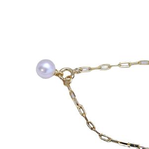 Pulsera de Plata Zhuji S925 con Perla Blanca de Agua Dulce de 8-9 mm, Luz Intensa y Casi Impecable, Venta al por Mayor en Transmisión en Vivo - Product Image 5