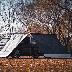 Warea tenda atap mobil, desain baru yang dapat ditarik aluminium Aloi cangkang keras kaset penuh dengan dinding samping