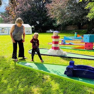 Campo da <span class=keywords><strong>Golf</strong></span> Portatile in Miniatura, Durevole, Leggero, in PVC Impermeabile, Ecologico, con 9 Buche, Noleggio per <span class=keywords><strong>Golf</strong></span> Mobile, Noleggio Crazy <span class=keywords><strong>Golf</strong></span>, Grande - Product Image 3