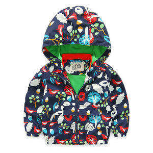 Chaquetas Acolchadas con Capucha y Estampado Completo para Niños, con Bolsillos, de Fábrica China - Product Image 3