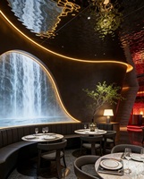 Service de conception d'intérieur pour salle de banquet d'hôtel sur mesure, rendu 3D, solution de projet clé en main tout-en-un