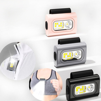Lampe de poitrine LED populaire pour la course à pied avec clip et serviette à séchage rapide offerte, kit d'urgence, lumière de course nocturne rechargeable par USB