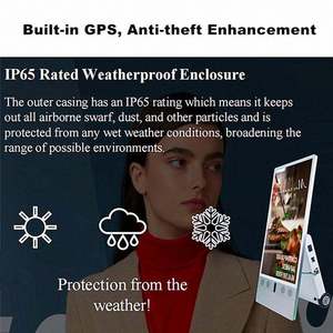 Support de sol Kiosque portable Totem <span class=keywords><strong>Media</strong></span> Publicité Affichage Lecteur Lcd Signalisation numérique - Product Image 4