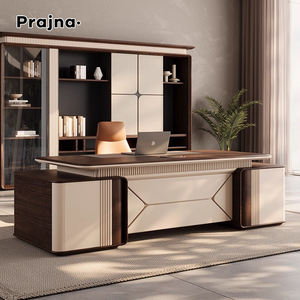 Décoration de fantaisie italienne Bureau de design exécutif Bureau du chef de la direction Bureau de l'enseignant Bureau de direction avec tiroir Cabinet pour mot de passe Bureau - Product Image 1