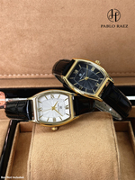 Reloj de cuarzo Pablo Raez 268 alto valor estético diseño de moda nicho Retro en forma de barril minimalista impermeable reloj de cuarzo