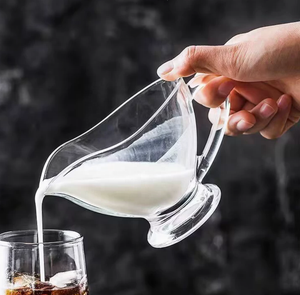 Fabrieksgroothandel bootvormige glazen sausbakjes, loodvrij mini-handvat dipschaaltjes voor azijn, salade dressing en yoghurt - Product Image 5