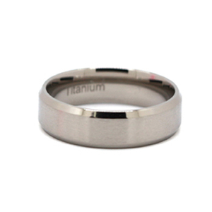 Anello Nuziale in <span class=keywords><strong>Titanio</strong></span> all'Ingrosso per Uomo, Fede Nuziale in Acciaio al <span class=keywords><strong>Titanio</strong></span> - Product Image 2