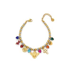 Collier Cœur Perlé Tendance en Acier Inoxydable 316L Plaqué Or PVD, Pendentif Charme Durable et Résistant, Idéal Cadeau - Product Image 1