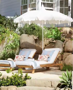 <span class=keywords><strong>Lit</strong></span> en bois avec baldaquin <span class=keywords><strong>parapluie</strong></span> 10 places, mobilier d'extérieur pour piscine, plage, jardin, hôtel, chaise longue <span class=keywords><strong>de</strong></span> piscine, transat d'extérieur - Product Image 2