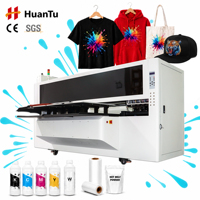 Printer DTG 4 Platen 8 Head dengan Software Maintop RIP 100pcs/jam untuk Pencetakan Kaos Katun Langsung