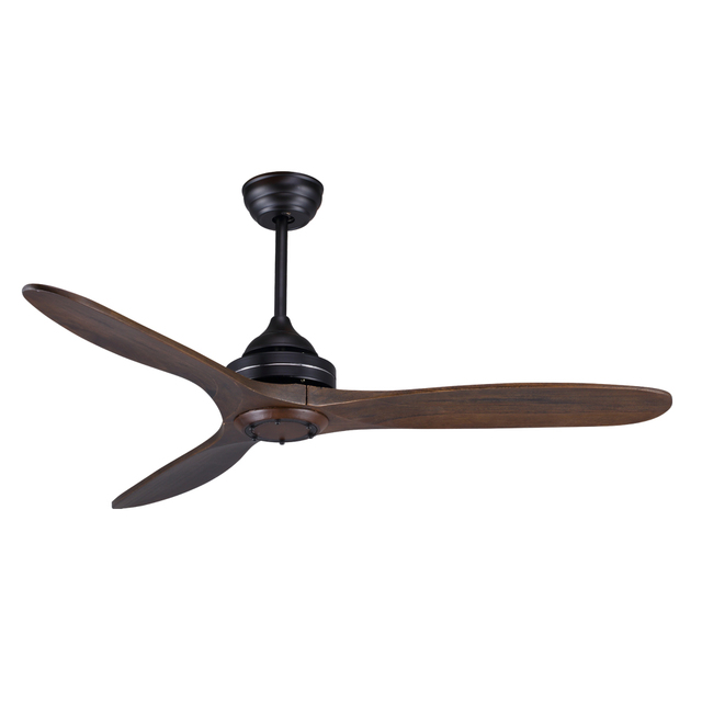 Low Price Factory Solid Wood Blade  American Village Style Classic Design AC Pure Copper Motor Decoration Ceiling Fan