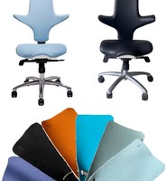 Chaise selle ergonomique pour médecin en cuir PU, design moderne, pour salles d'échographie, cliniques, écoles et ateliers