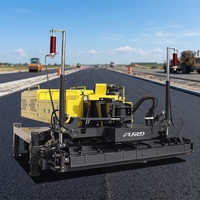 Machine à niveler au laser hydraulique à quatre roues, équipement de finition de sol en béton, conception compacte pour la construction