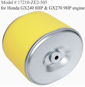 Filtre à air chinois pour moteur GX240 GX270 8HP 9HP, filtre à air avec préfiltre en mousse, pièces pour tondeuse à gazon et motoculteur - Product Image 5