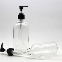 Flacon pompe transparent personnalisé pour cosmétiques, lotion, shampoing, crème – Emballage en plastique avec bouchon pulvérisateur