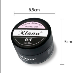 เจลต่อเล็บ KLANA Hot Sale 3-in-1 ขนาด 60 กรัม แบบกระปุกใหญ่ เจลต่อเล็บสำหรับปั้นแต่งทรงและเสริมความแข็งแรง รับผลิตแบบ OEM ODM - Product Image 6