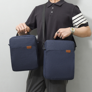 Unisex Lightweight Laptop Tablet <b>Backpack</b> with Zipper Closure <b>Waterproof</b> Oxford Material Business-Style Slung Shoulder Bag - Product Image 3
