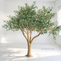 Vente en gros de plantes artificielles personnalisées, naturelles et faciles à installer, arbres verts, oliviers artificiels, décorations intérieures pour la maison et les hôtels
