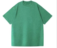T-shirts vintage décontractés pour femmes à col rond, coupe ample, manches courtes, effet délavé, avec logo personnalisé, pour l'été