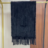 Mode Warm Großhandel Big Size Winter Frauen Gestrickt Nerz Pelz Schal