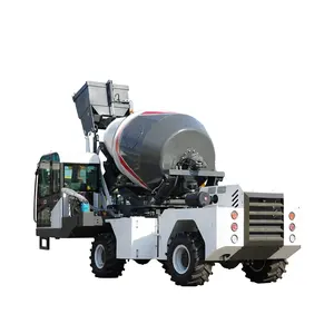 H30 self loading concrete drum mixer truck cement mixer 3cbmAutomatic Feeding Mixer Truck