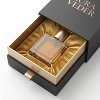 Boîte à tiroir rigide personnalisée avec estampage à chaud en feuille d'or, gaufrage et pelliculage mat pour solutions d'emballage de parfums et cosmétiques