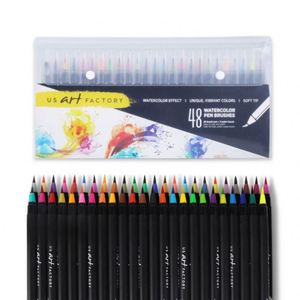 Coffret cadeau : 48 stylos pinceaux aquarelles de qualité supérieure, hautement estompables, sans traces, marqueurs aquarelles, valeur incroyable - Product Image 3