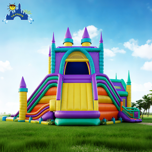 Lilytoys Groothandel Inflat Springen Gigantische Opblaasbare Bounce Huis Commercieel Springkasteel Met Glijbaan Combo - Product Image 4