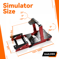 Siège de simulateur de course pour jeux PlayStation JBR 1012, vente la plus chaude