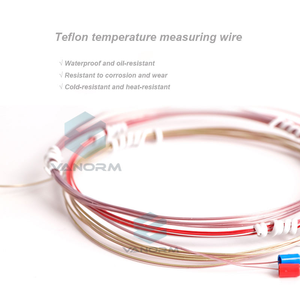 Cable de Medición de Temperatura de Alta Temperatura VANORM, Termopar Adhesivo Tipo T/<span class=keywords><strong>J</strong></span>/T, PFA -200+260, Impermeable, OEM/ODM, IP65 - Product Image 5