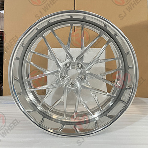 Cerchi Forgiati Personalizzati Billetspecialties in Alluminio 6061-T6 Monoblocco a 2 Pezzi, 26 e 24 Pollici per Camion Chevrolet - Product Image 3