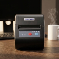 HSPOS 585 Printer Thermal Portabel 58mm BT USB Baterai 2000mAh 8 Jam 45 Bahasa Kode QR untuk POS Mobile Retail