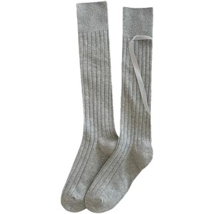 <b>Knee</b> <b>Socks</b> Solid Color White Black Gray Breathable Sweat Absorbing Women Youth Style <b>Sock</b> Type <b>Knee</b> <b>High</b> - Product Image 4