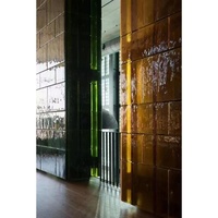 Mattierte Gehämmerte Farbige Glasplatte Lichtdurchlässiges Lichtstreuendes Kunstglas-Panel für Fenster Tür Innenraumtrennung