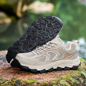 Chaussures de randonnée respirantes en mesh, à lacets, antidérapantes, robustes, à semelle épaisse et légères. - Product Image 2