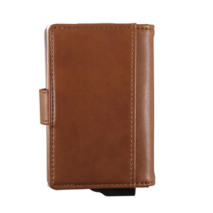 กระเป๋าสตางค์หนัง PU สำหรับผู้หญิงแบบพับได้ทำจากอะลูมิเนียมมีช่องใส่นามบัตรสำหรับใส่บัตร - Product Image 5