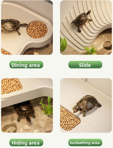 Terrario Ecológico y Duradero <span class=keywords><strong>de</strong></span> ABS Rectangular para Cría <span class=keywords><strong>de</strong></span> Tortugas, Plataforma para Tomar el Sol y Escalar, Suministros para Reptiles y Anfibios Brasileños - Product Image 5