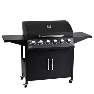 Supplier Customized Great Selling Professional Quality Bbq Portable Restaurant Grill bbq 6 burners gas grills