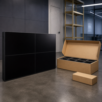 Mur vidéo LCD IPS 46 pouces avec cadre de 1,8 mm et contrôleur de mur vidéo, luminosité 500 cd/m² pour signalétique de hall d'entreprise