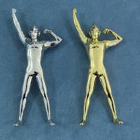 Figurine d'homme en or, objet décoratif, sculpture humaine élégante avec objet pour la maison, le bureau, le dessus de table, pièce d'art moderne