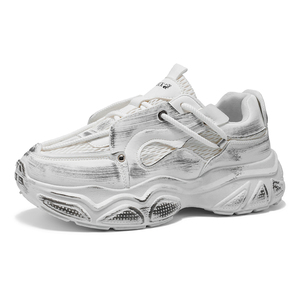 Zapatillas Chunky de Moda para Hombre, Tallas US 13 EU 47, Estilo Desgastado, Plataforma, Transpirables, Malla, Vintage, Retro, Estilo Dad Shoes - Product Image 1