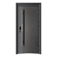 Porte en acier de sécurité moderne, fabrication chinoise, fournisseur turc, sécurité extérieure, anti-vol, échantillon gratuit avec serrure intelligente