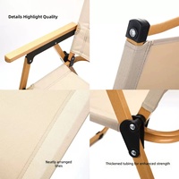 Chaise de camping pliable robuste et durable en tissu Oxford, confortable et portable, idéale pour la randonnée et la pêche