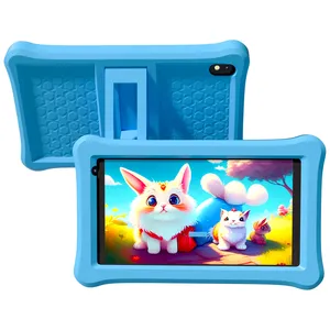 EW Kids-Tableta ndroid de 7 pulgadas con WiFi, tablet con funda de silicona, 2 + 32 Gual