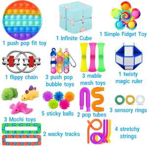 30pcs EDC Pocket Fidget Spinners Metal Durability Stress Relief Fidget Toys Novelty Gag Toys for Office Workers Anxiety - Product Image 2